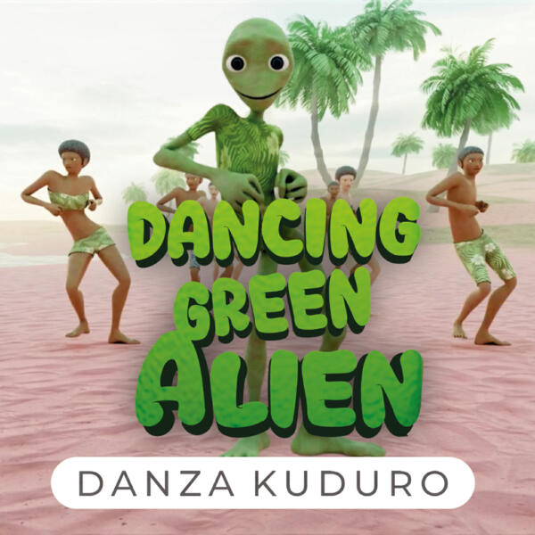 Dancing Green Alien