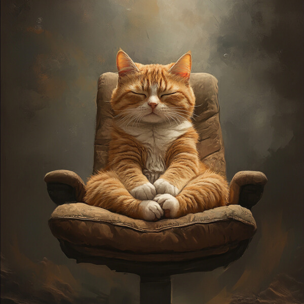 Meditation Kitten
